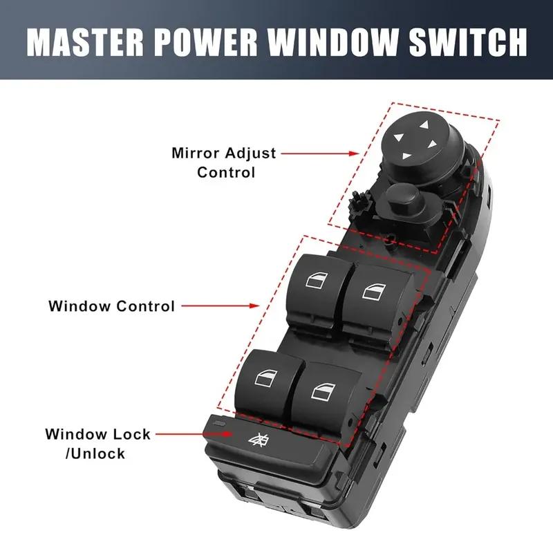 New For BMW X1 E84 2010 2011 2012 2013 2014 2015 Master Power Windowr Control Switch 8 Pin 61319216048 Driver Side