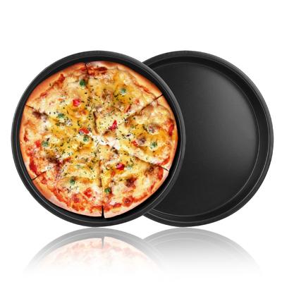 Carbon Steel Pans Pizza Bakeware Dish DIY Baking Tool Kitchen Baking