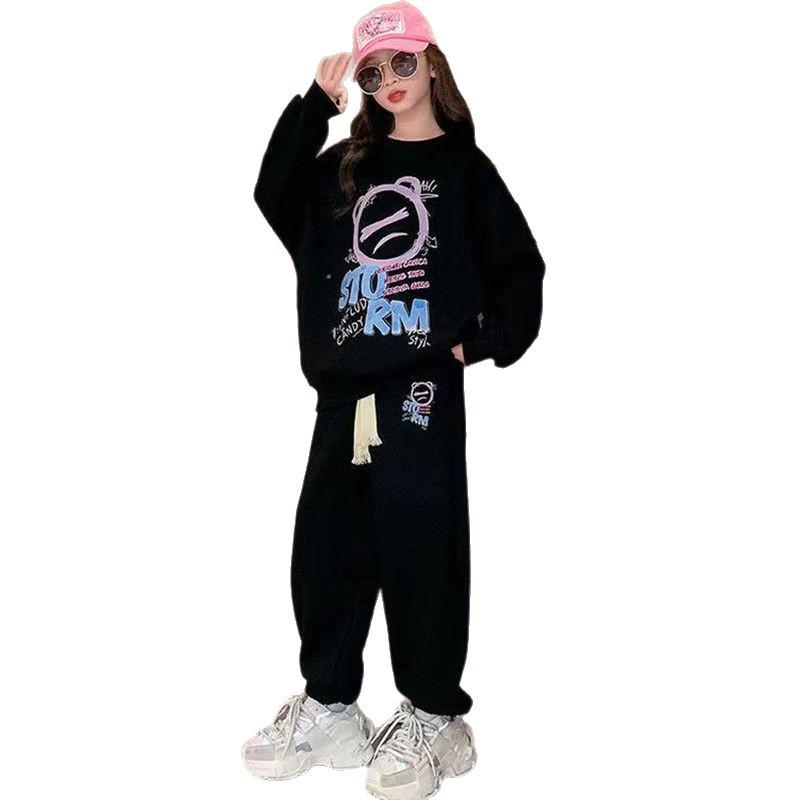 2025 Girls' Seasonal Hoodie & Pants Set: Spring, Autumn, Winter Fashion