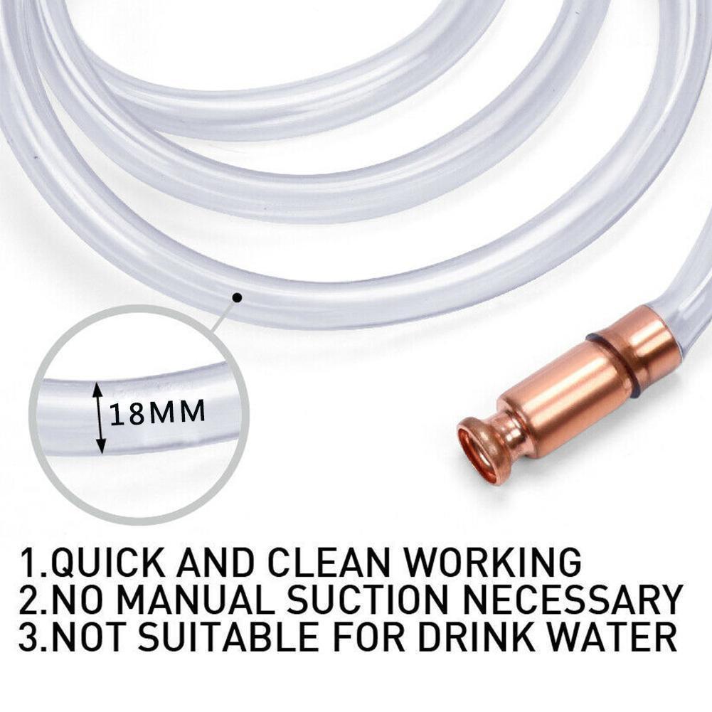 Purple Copper Handheld Oil Siphon Pump for Fuel and Urea Transfer