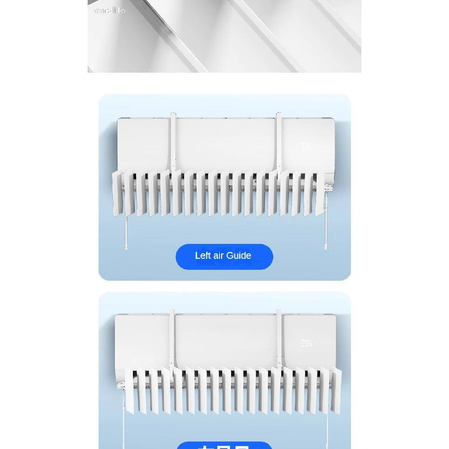 Air Conditioner Windshield Wall-Mounted Universal Confinement Anti-Draft Blowing Cold Air Cover Wind Deflector Air Outlet Louver