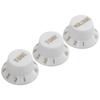 3Pcs Guitar Control Knob 1 Volume 2 Tone Fit Top Plastic Set Kit for Electric Bass GD73