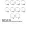 10Pcs Hair Rope Super Elastic Soft Fabric Heart-Shaped Hair Ties Holiday Hair Decorations