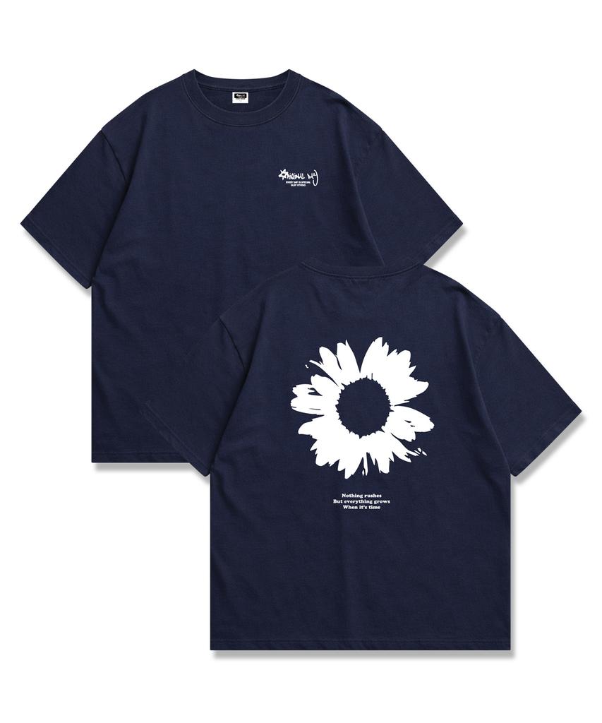 ORIGINALDAY Daisy Flower Oversized Short Sleeve T-Shirt 4 Colors