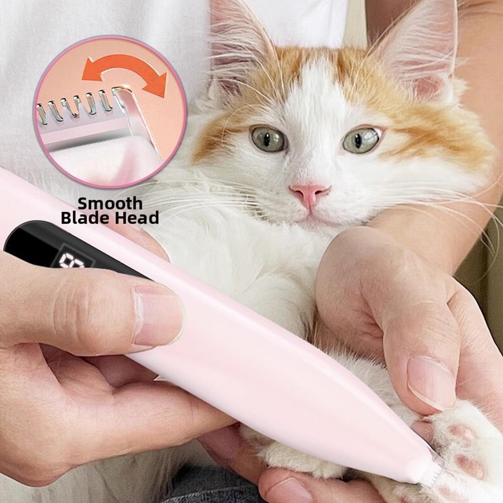 Dog Paw Trimmers Small Areas Quiet Cat Clippers Pet Paws Hair Shaver Dog Grooming Kit Home Grooming DIY Session Maintenance