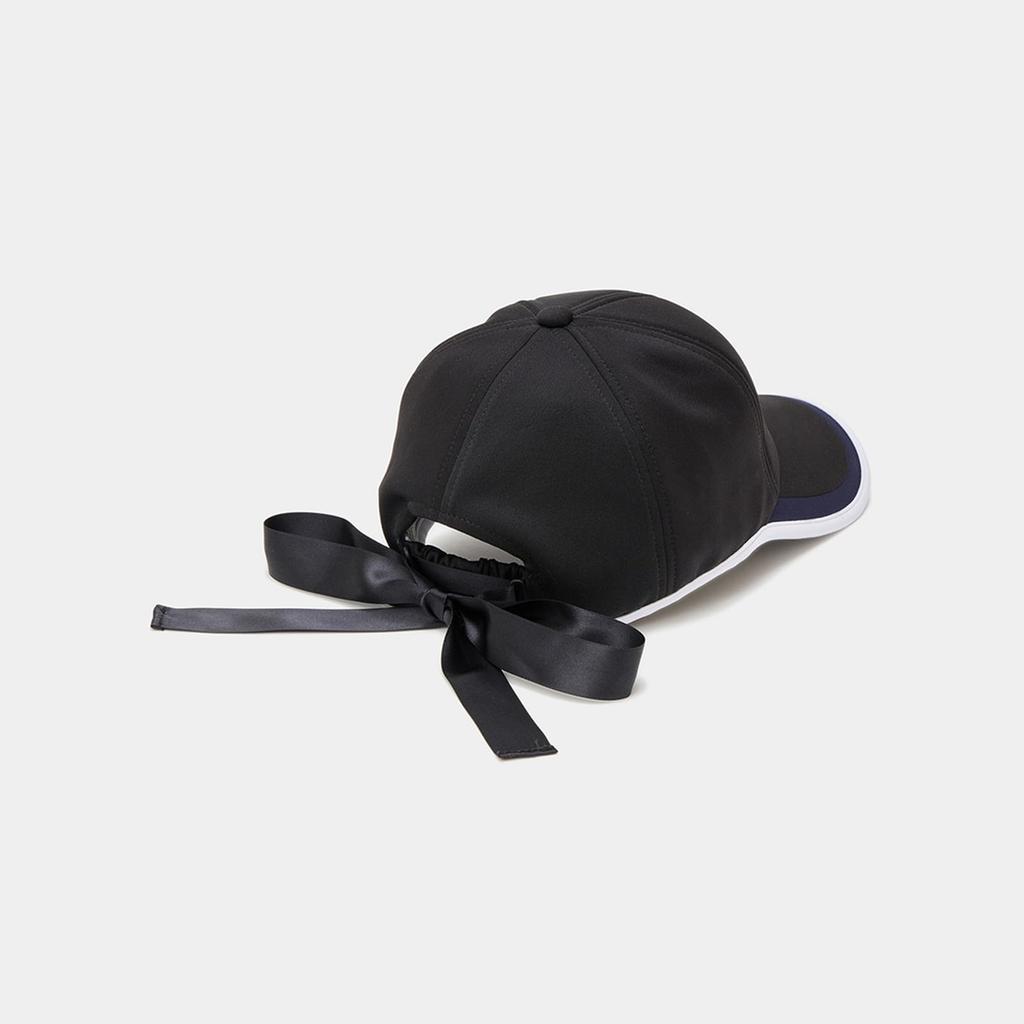 [Callaway] Women's Cap (with back ribbon)  Hat Golf  C23291203 1010Black FR