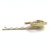 CHANEL hair accessory COCO Mark Rhinestone Beaded Hairpin gold Women 22C Used