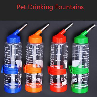 Stainless Drink 250ML Pet Steel Automatic Water Fountain Bottle Rabbit Hamster