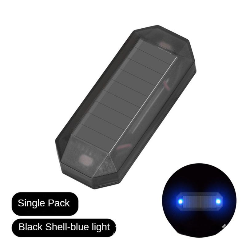 Mini Solar Power Car Warning Light LED Flashlight Car Motorcycles Alarm Lamp In-Night Caution Strobe Warning Light Running Lamp