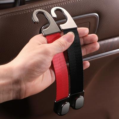 2PCS Hidden Car Back Seat Hook Headrest High Intensity Soft Hanging Hook 20kg Load-Bearing Wear-Resistant Rear Row Hanger