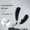 Curved Large Opening Nail Clipper with Anti-Splash & Storage