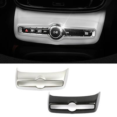 For Volvo XC40 2019-2024 LHD Central Control Audio Adjustment Knob Air Conditioner AC Switch Button Decoration Frame Cover Trim