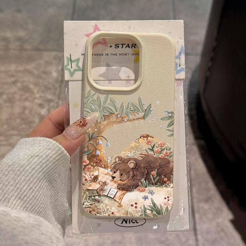 

Cartoon Animal Bear Squirrel Phone Case for Samsung S25 S24 S23 S22 S21 S20 Note20 FE Ultra Plus 5G Silicone Bumper Cover Note 10