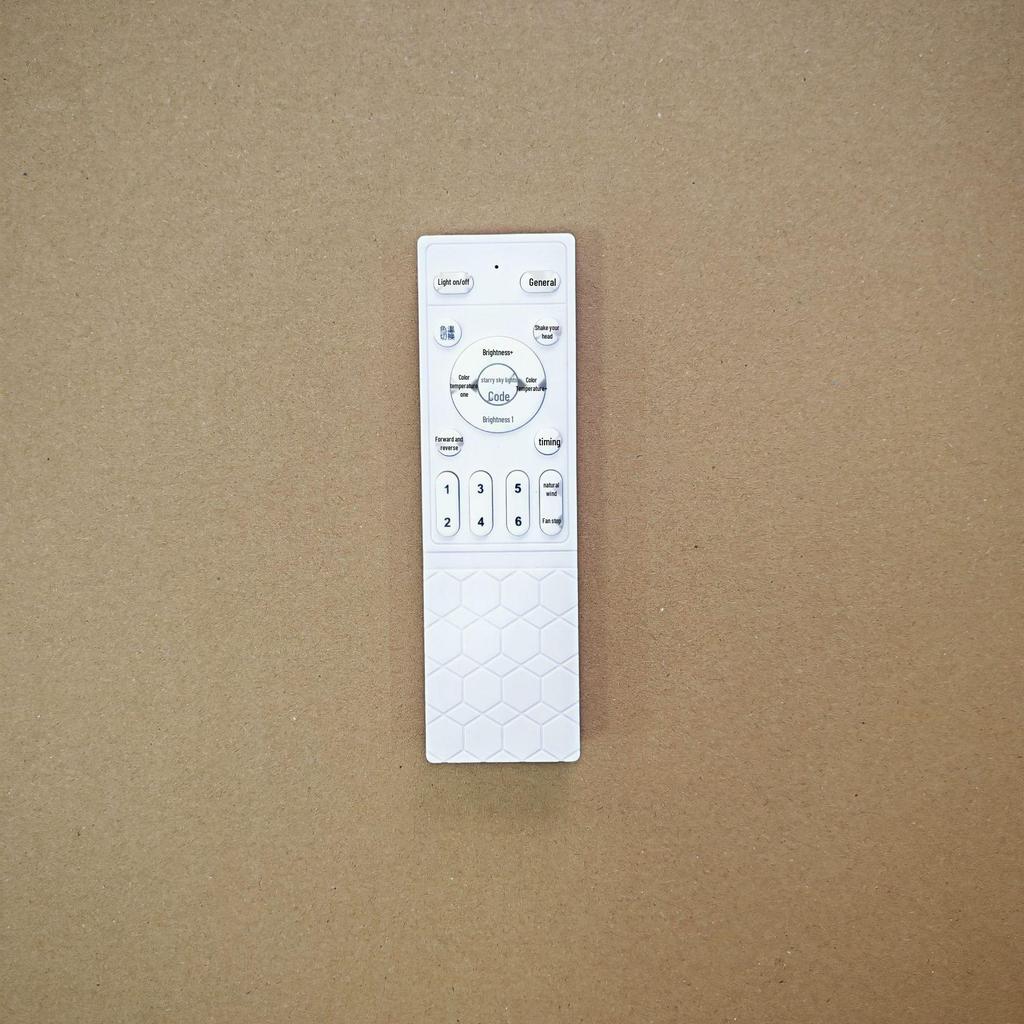 Remote-Controlled 6-Speed DC Variable Frequency Fan Light with Adjustable Head and 110V Lighting Fixture Accessories