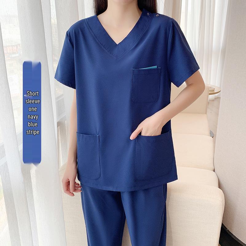 Špičkový rychleschnoucí unisexový chirurgický oblek s mnoha kapsami - Pohodlné lékařské a zubní pracovní oblečení