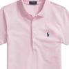 Polo Ralph Lauren FW21 Koszulka polo z krótkim rękawem i haftowanym logo Slim Fit Damskie topy Różowy 505654112COUNTRYCLUBPINK