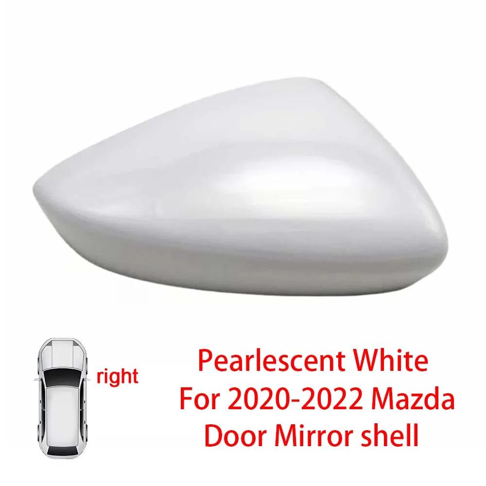 Protective Cover Door Mirror Shell For Mazda 3 Axela    Red Black White Gray Silver Car Rearview Accessories Replace
