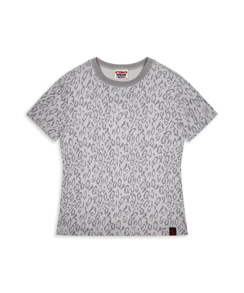 AFTERMATH Atm W Leopard Tee Gray