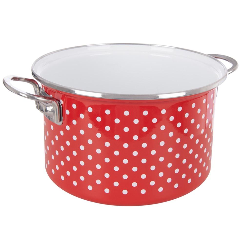 Garnek Emaliowany Do Gotowania Tradycyjny Na Gaz Indukcję 22 Cm 4L