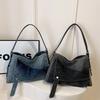 Denim große kapazität frauen schulter tasche feminine mode neue hohe qualität casual retro reisetasche