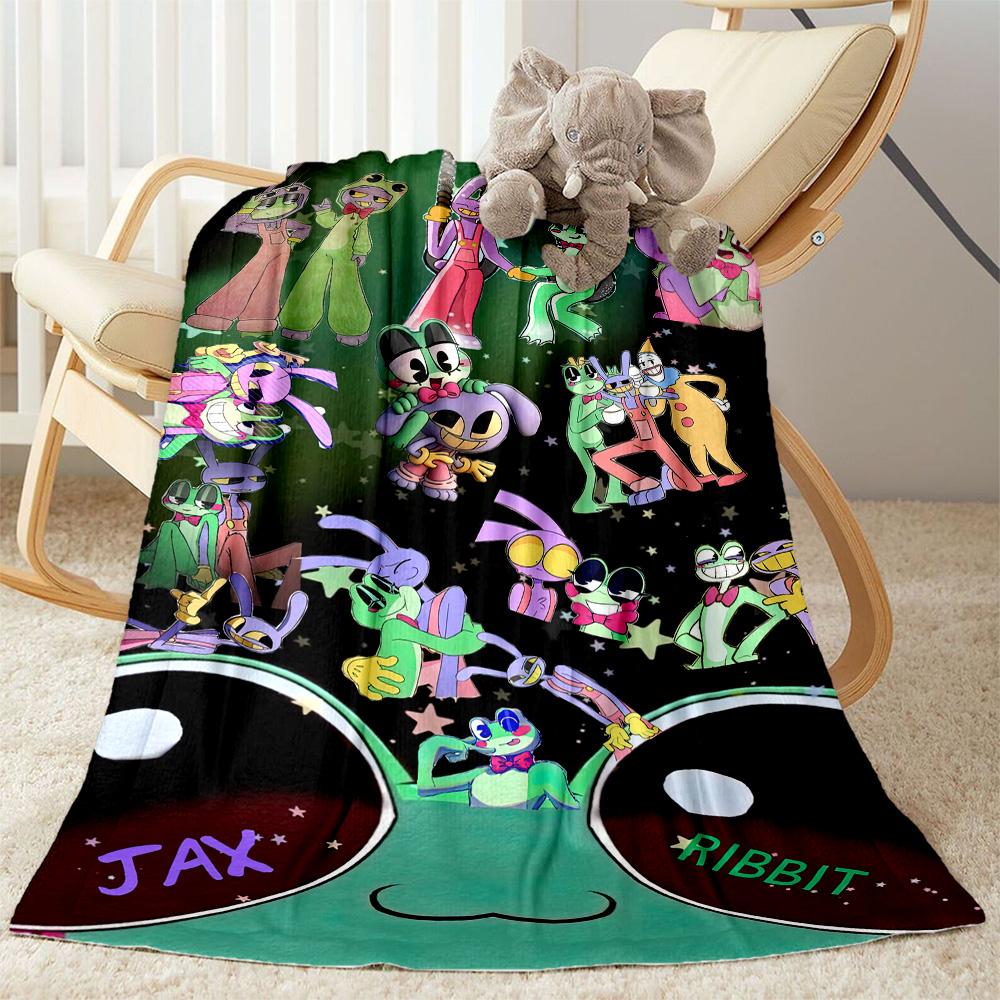 Digital Circus Blanket Warmthful Decor Perfect for Bedding Bed Office for All Occasions Stylish Decor Best Holiday Gift for Friends Family