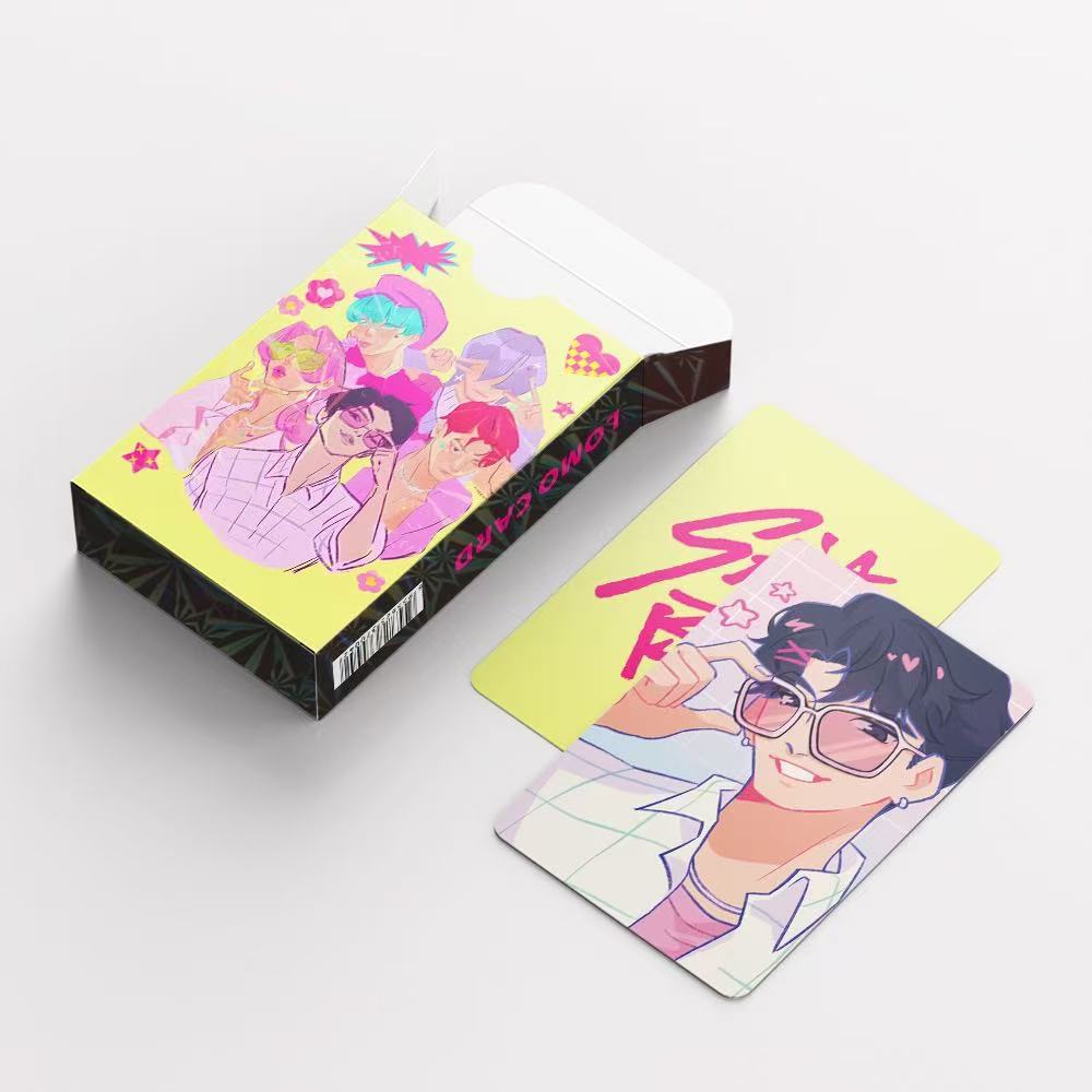 New 92 Photos of KPOP Witch Hunting Group and Gaza Men's Group Photo Collection Card Mini Sticker LOMO Card
