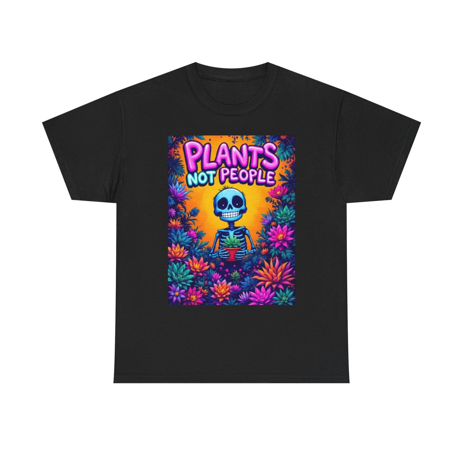 Skeleton Plants Not People Tee | Cute Spooky Gardening Shirt for Plant Lovers 3XL
