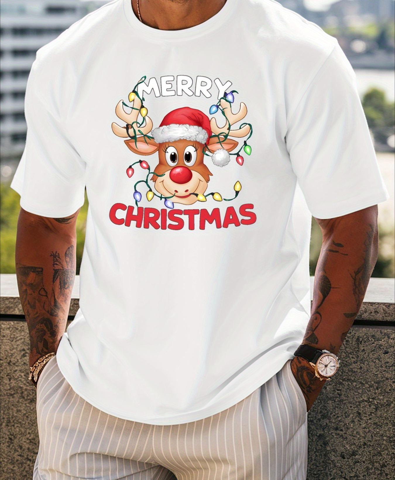 

Men s Printed Polyester Short Sleeve T-Shirt, Quick-Dry Breathable & Lightweight, Ideal for Summer Outdoor Trips XXL білий