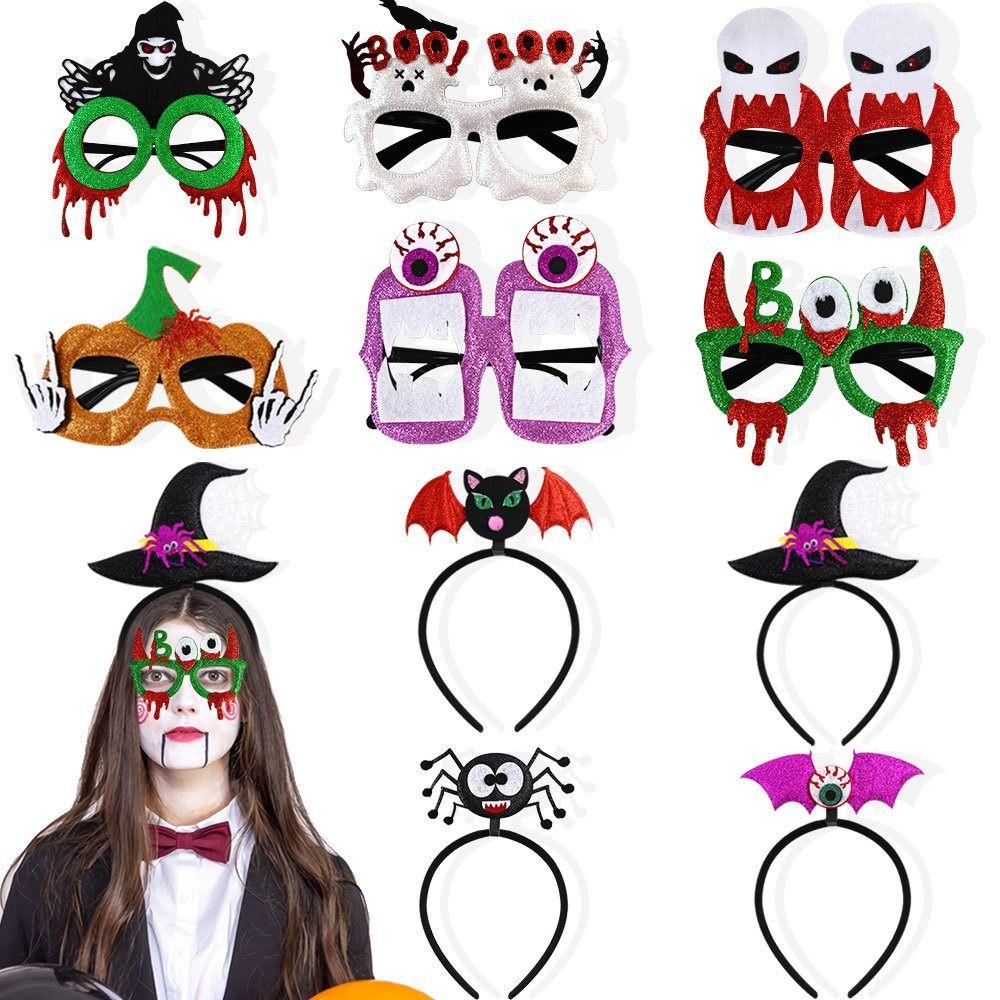 Pumpkins Halloween Eyeglasses Frame DIY Hair Accessories Spider Hair Hoop  Cosplay Props