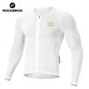 ROCKBROS Radtrikot Frühling Herbst Leicht Hohe Elastizität Langarm Fahrradtrikot Feuchtigkeitstransportierend Atmungsaktiv MTB Bike Trikot