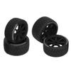 4Pcs RC Car Rubber Tire Better Grip Enhanced Friction Hub Wheel Tire for 1 8 1 10 RC Crawler
