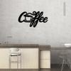 Wrought Iron Wall Art, Metal Coffee Decor, Line Art Sign, Kitchen Metal Art, Farmhouse Wall Hanging, Office Gift
