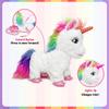 YH YUHUNG Walking Unicorn Toy with Remote Control Leash, Light-Up Horn, Electronic Pets Unicorn, Walking Pony Toys Horse, Unicorn Toys for Girls Age