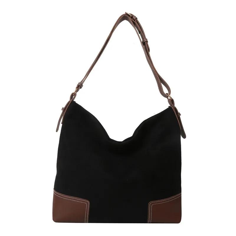 Retro Matte Texture Feminine Shoulder Bag Versatile Feminine Tote Bag Korean Version Popular Fashion