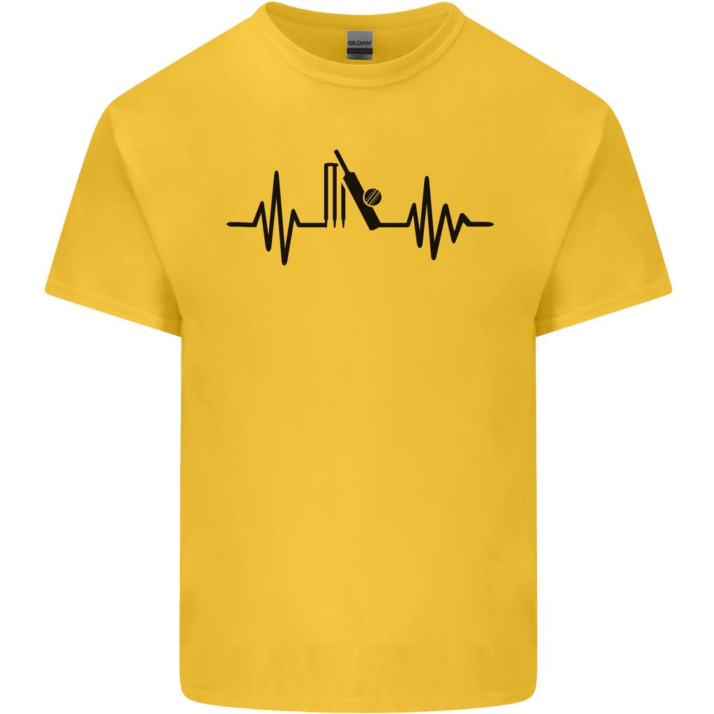 Cricket Pulse Cricketer Cricketing ECG Unisexs Light Cotton TShirt