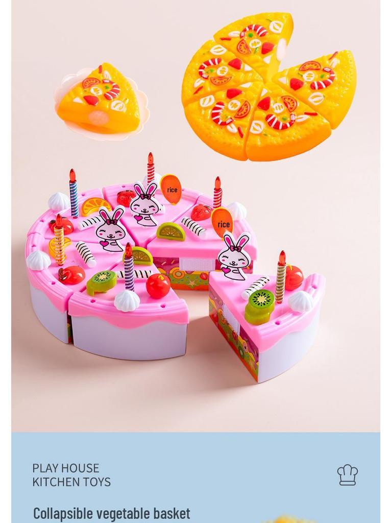 Cross-Border Pretend Kitchen Playset: Educational Toy for Girls Ages 3-6, Includes Fruit Cutting Set