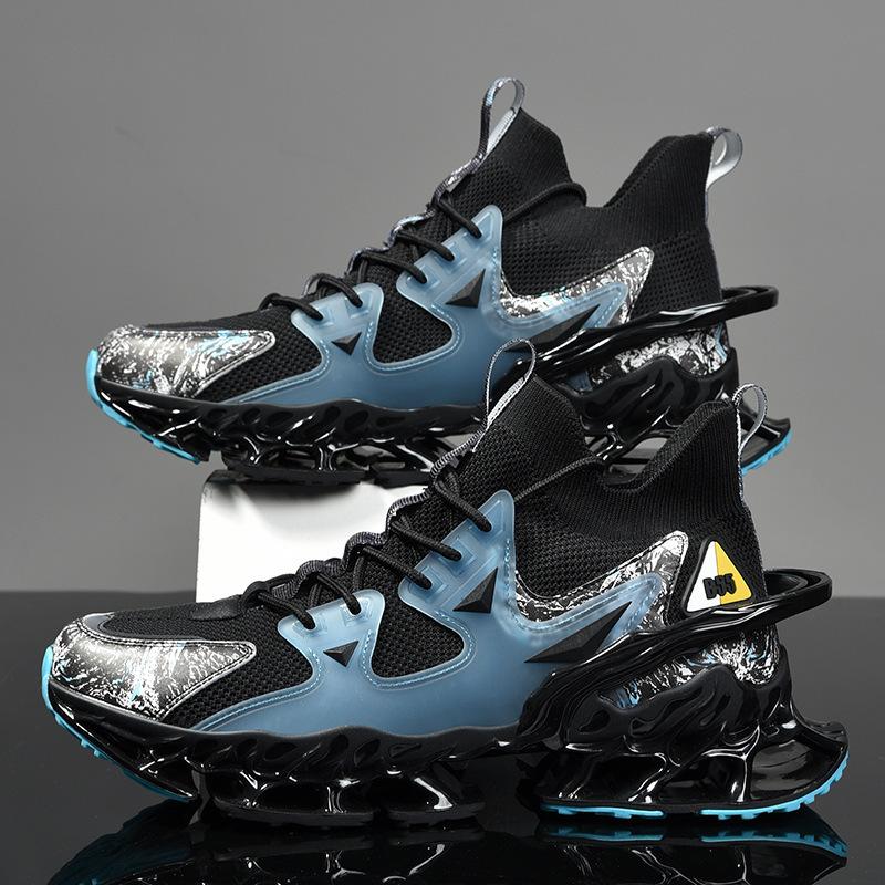 Blade shoes men's spring new fly-woven casual sports shoes men's running shoes and socks