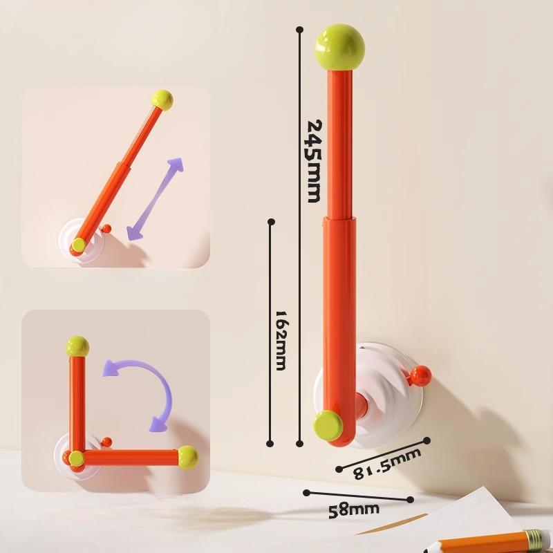 Suction Cup Hook Non-drilling L-shaped Hair Band Storage Rack Bathroom Movable Towel and Hair Band Storage Rack