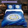 Biancheria da letto a tema Leeds United Set 3 Pezzi Copripiumino Biancheria da letto Decorativa Per Camera Adolescenti Decorazione Casa