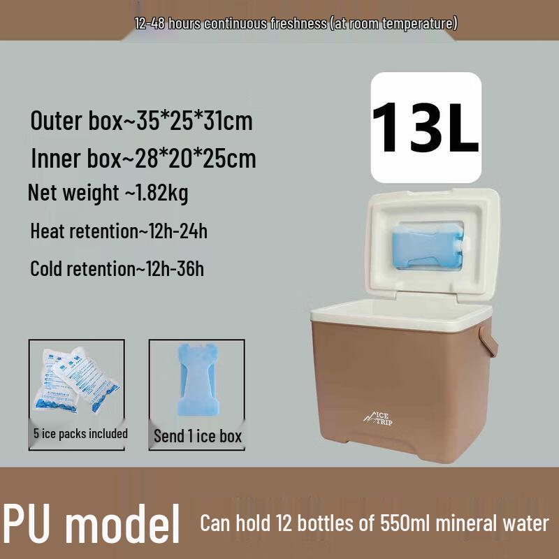 Miling 13L Portable Car Cooler Ice Box