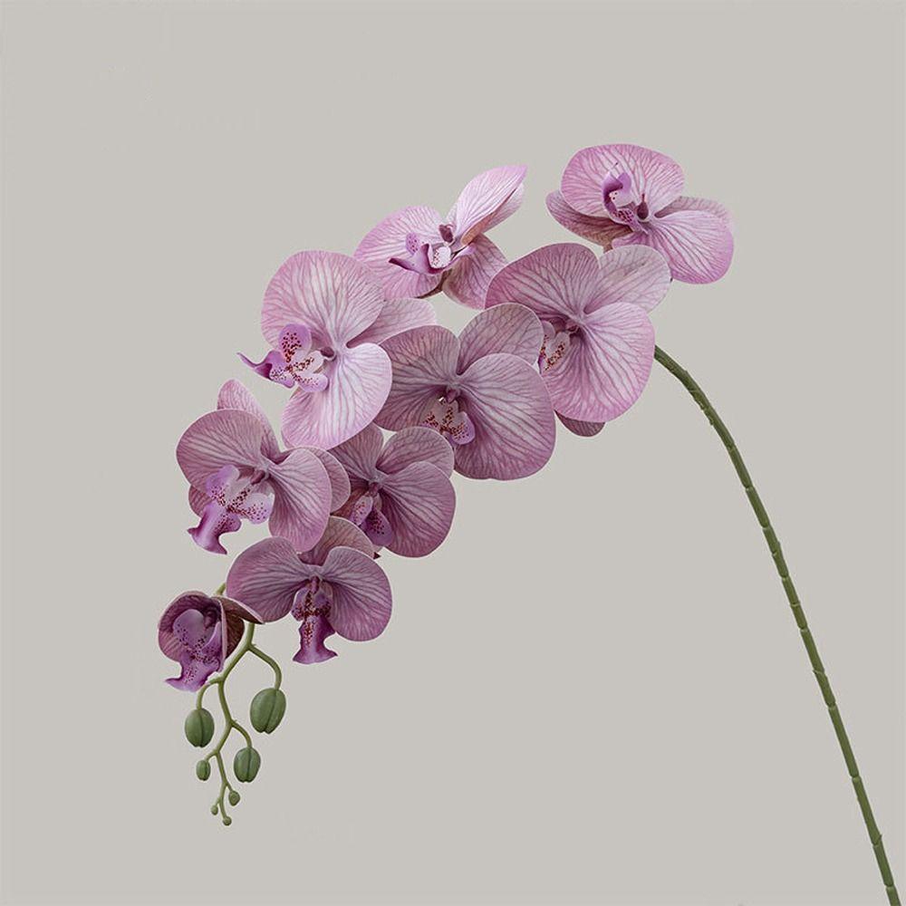 9 Head Artificial Butterfly Orchid Flower Realistic Simulation Plant  Wedding Party