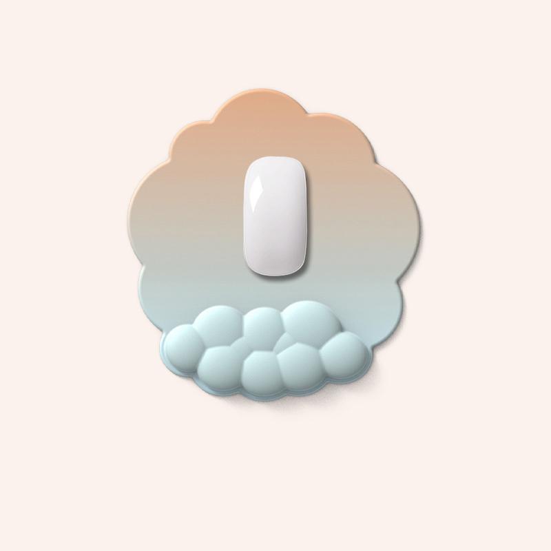 Mouse Pad Cloud Gradient Keyboard Hand Silicone Hand Pad Notebook Desktop Office Anti-skid Pad