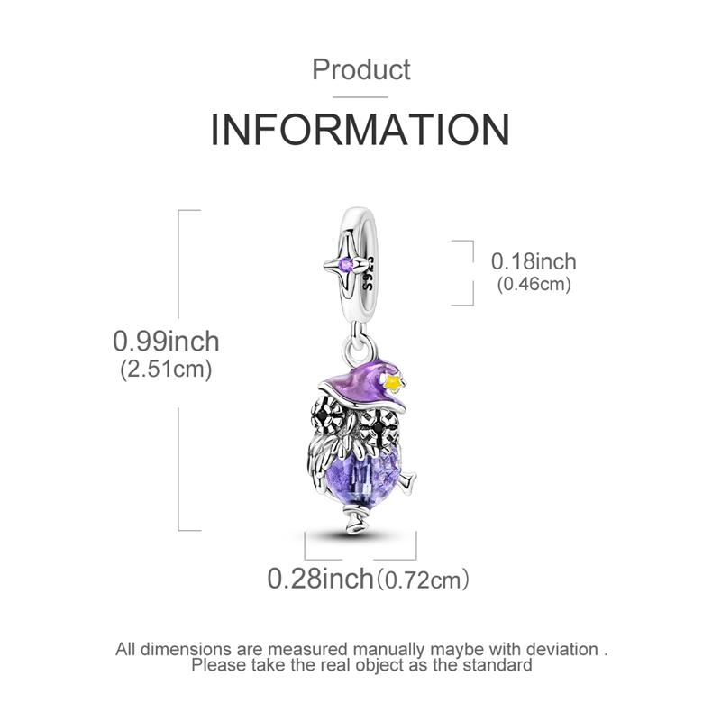 Copper Charms Beads Purple Cross Snake Bow Dragon Pendant Fit Original Bracelet Necklace Women Jewelry Diy Gifts