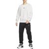 Nike Air Solid Color Crew Neck Fleece Lined Long Sleeved Casual Sweatshirt Men's Mountain Peak White FB7204-121
