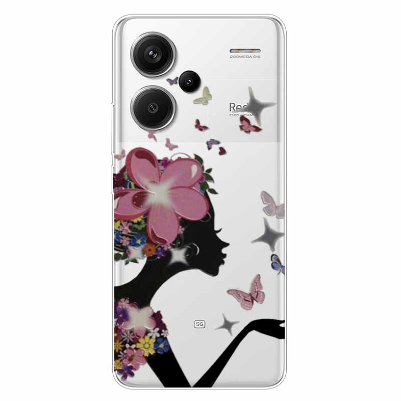 For Redmi Note 13 Pro Plus 5G Case Clear TPU Soft Back Cover for Xiaomi Redmi Note 13 Pro+ 5G Transparent Silicone Cases Funda