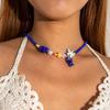 Y2K Boho Acryl Keramik Fisch Seestern Pilz Anhänger Bunter Perlen Choker Halskette Für Frauen Strand Ozean Schmuck Zubehör