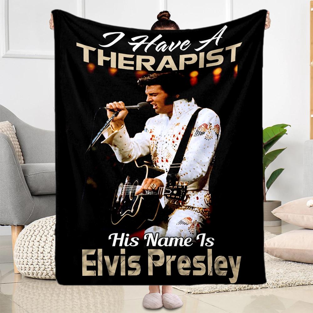 Rock Roll Legend Blanket Warmthful Decor Suitable for Picnics Bed Chair for All Seasons Modern Style Ideal Gift For Birthday Valentine'S Day