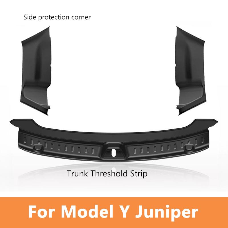 For Tesla Model 3 Highland 2025 Model Y 2025-2025 Juniper 2026 TPE Anti Scratch Trunk Threshold Strip Side Corner Protector