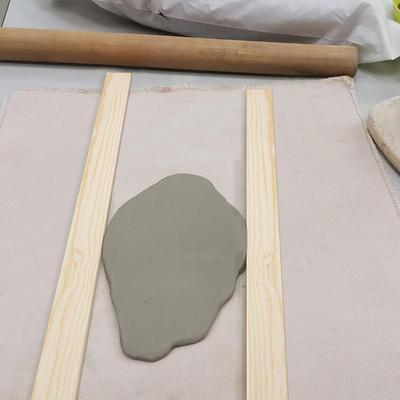 Guida per Mattarello in Argilla Spessa Antiaderente Righello da Cottura Mattarello di Legno Mattarello Misuratore Strumenti per Modellare l'Argilla e la Ceramica
