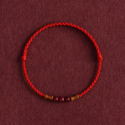 Ensemble de Bracelets Rouges Tressés à la Main avec Perles  Bracelets Tressés Protection Chanceuse pour Hommes Femmes, Bijoux d'Amitié Bohème Minimaliste Cadeau